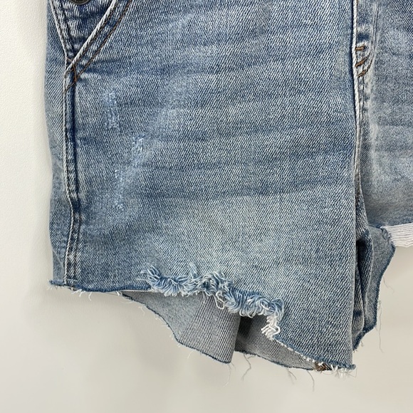 Judy Blue Distressed Hem Denim Overall Shorts JB150077 Small - Picture 5 of 12
